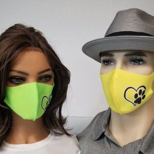 2 Colors Custom designed Unisex face Masks